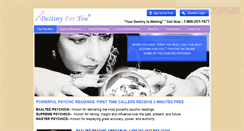 Desktop Screenshot of destinyforyou.com